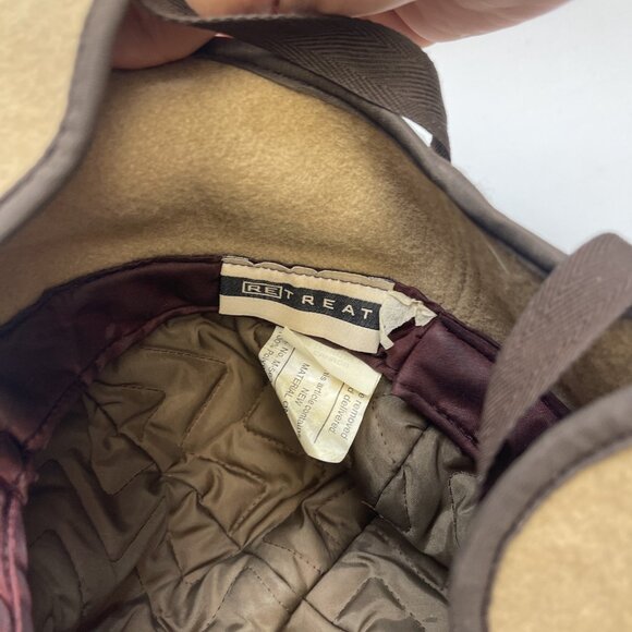 Vintage Retreat Aviator Trapper Hat Earflap Cap Beige Wool Blend Canada made - Picture 8 of 12